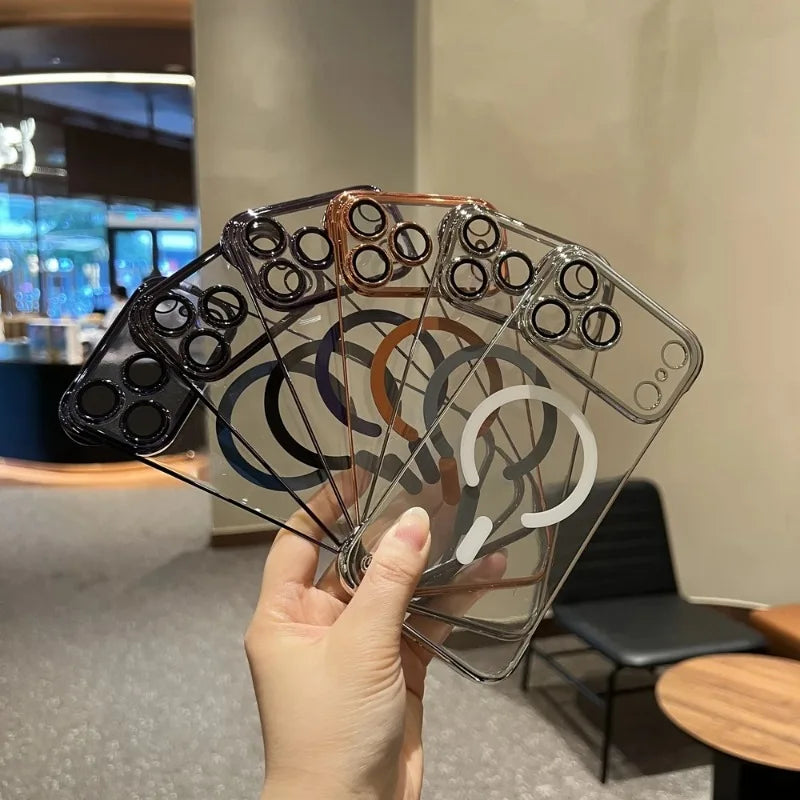 Frameless Magsafe Case for iPhone 17 / 16 / 15 / 14 / 13 Pro Max / Air