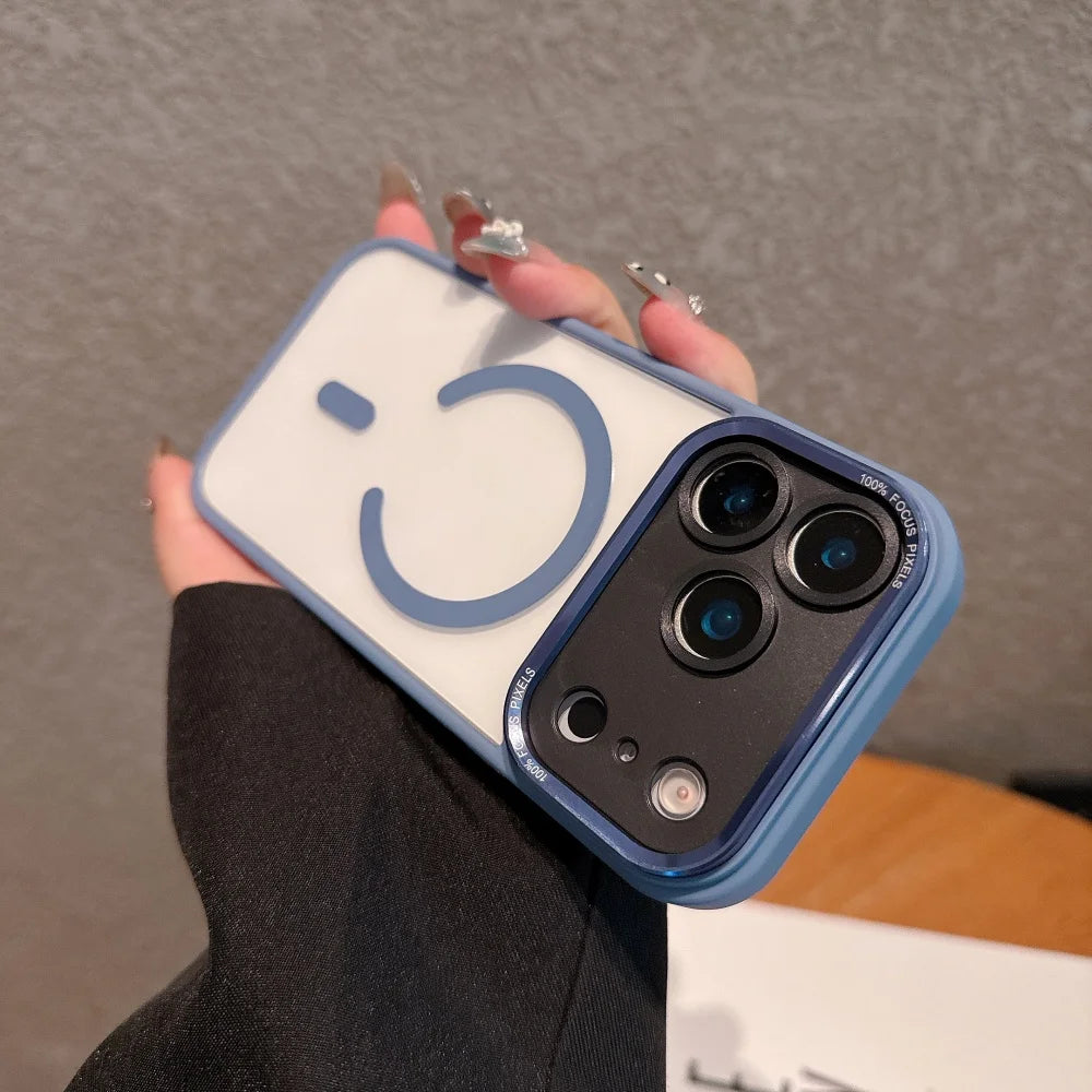 Clear Magnetic Case with Metal Lens Guard