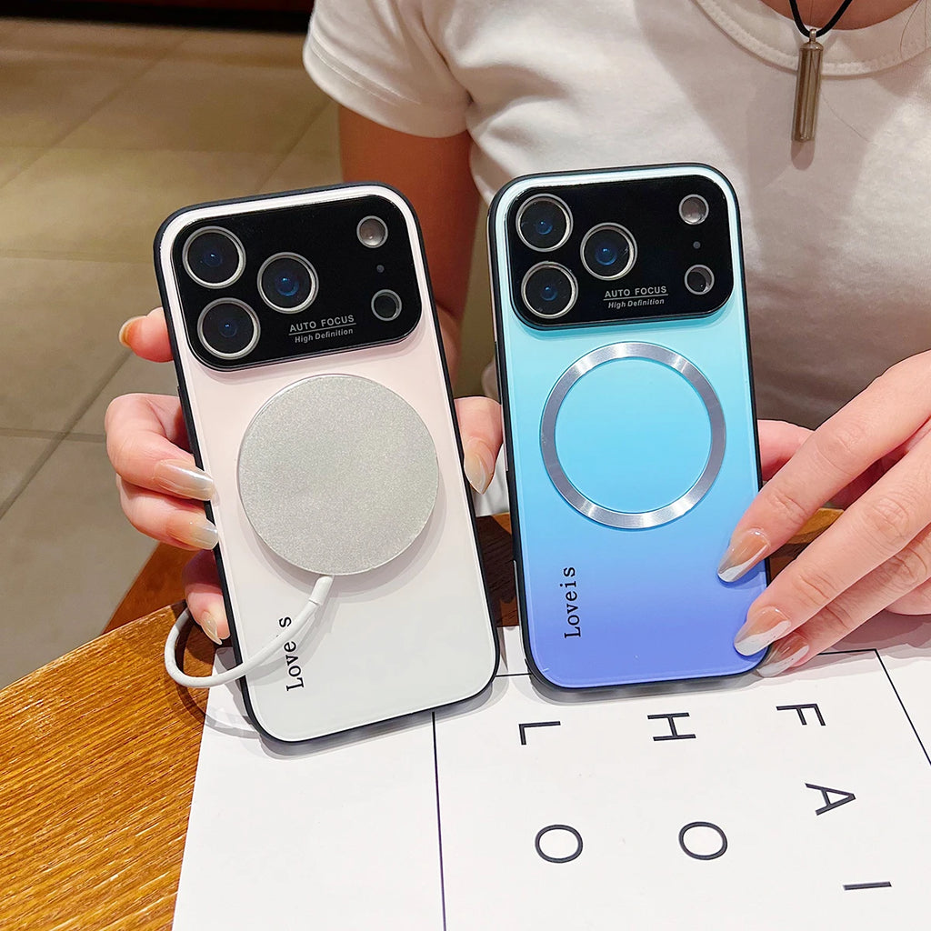 Magnetic Glass Case for iPhone 17 / 17 Pro / Pro Max / Air