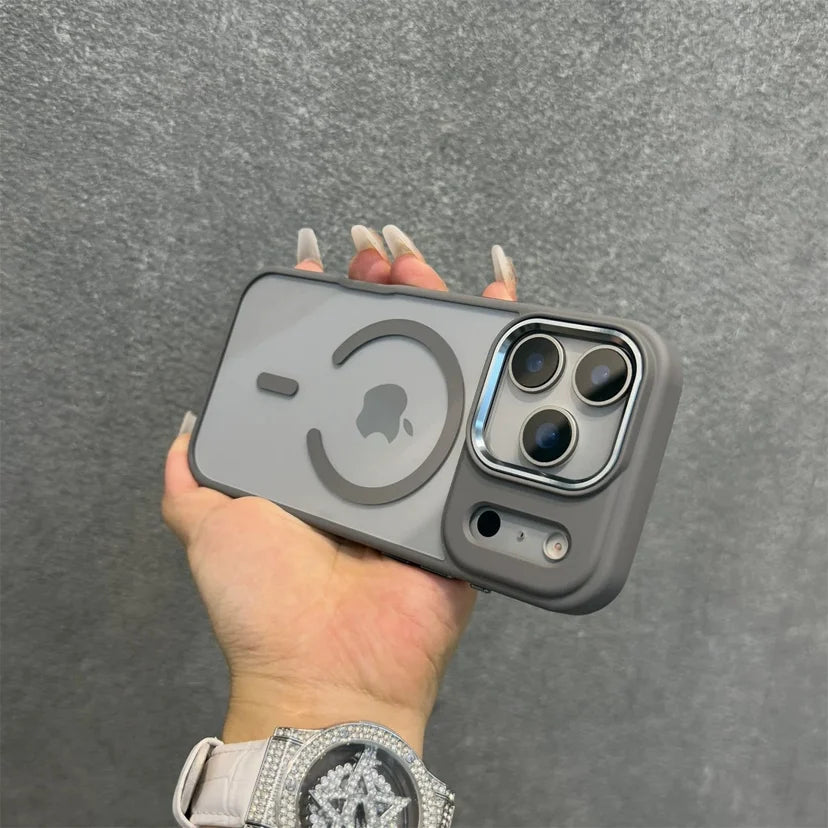 Transparent MagSafe Armor Case for iPhone 11–17 Series