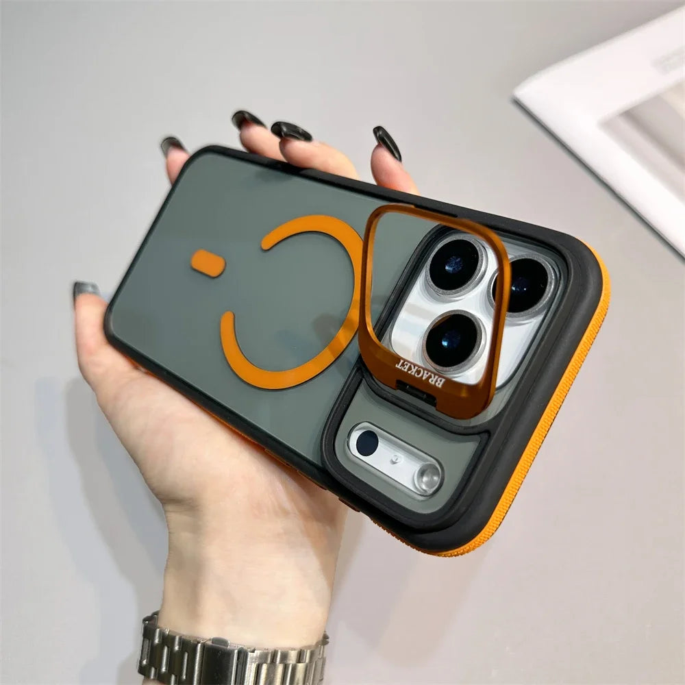 Glitter Stand MagSafe Case (iPhone 11–17 Series)