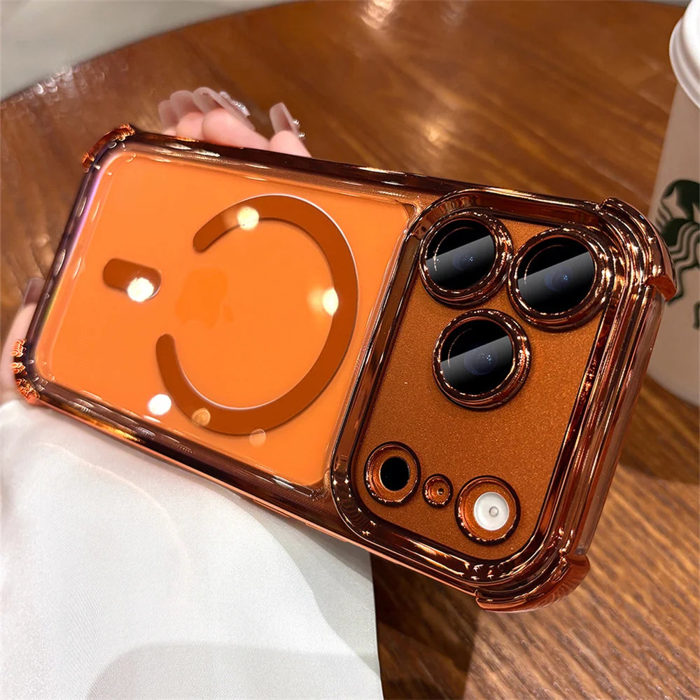 Transparent Magnetic Magsafe Case for iPhone 17 / 16 / 15 / 14 / 13 / 12 Pro Max