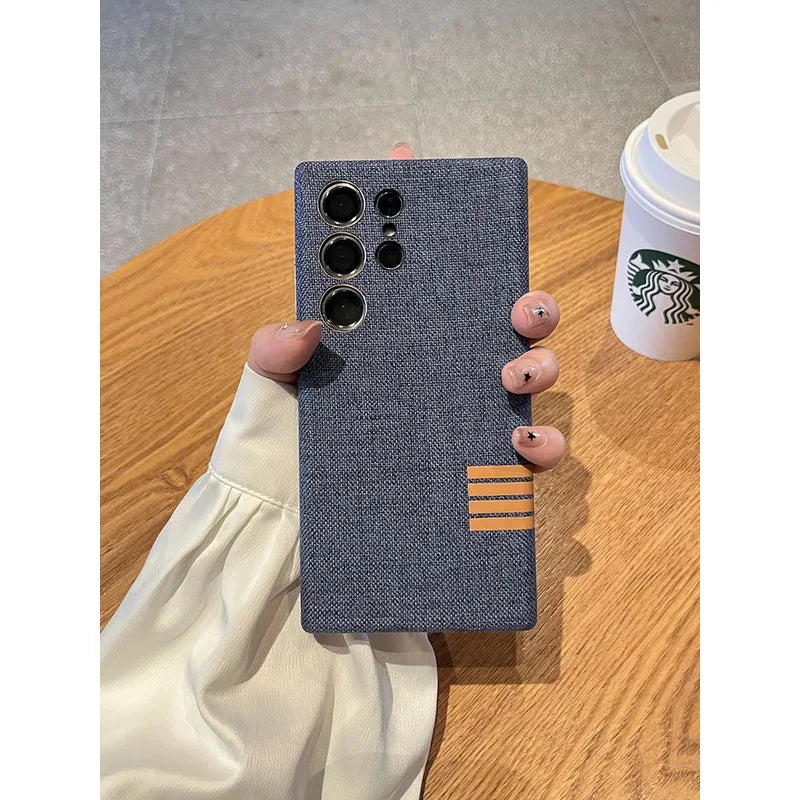 MagSafe Leather Case for Samsung S25/S24 Ultra – Magnetic Wireless Charging Shockproof Cover