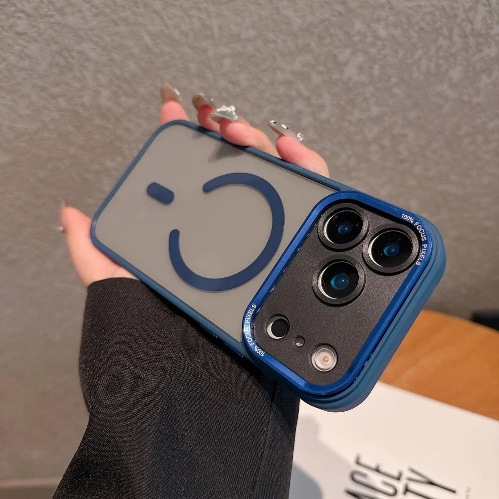 Clear Magnetic Case with Metal Lens Guard