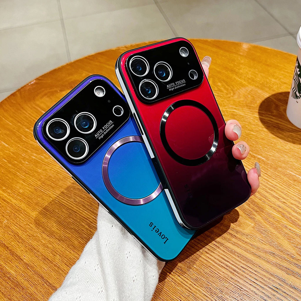 Magnetic Glass Case for iPhone 17 / 17 Pro / Pro Max / Air