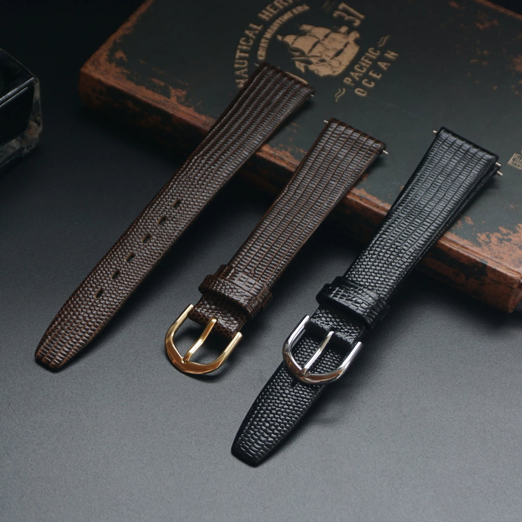 Vintage Lizard Leather Watch Strap