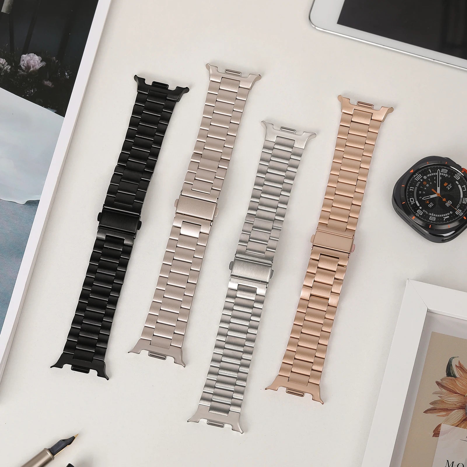 Luxury Metal Strap for Samsung Watch 8 Classic