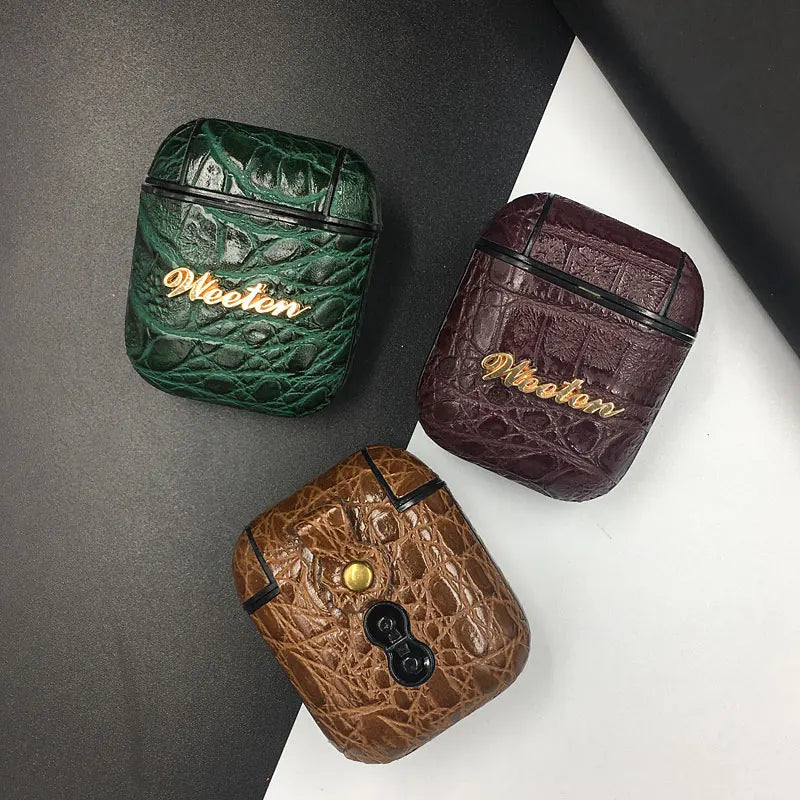 Leather AirPods Case (1–3 & Pro)