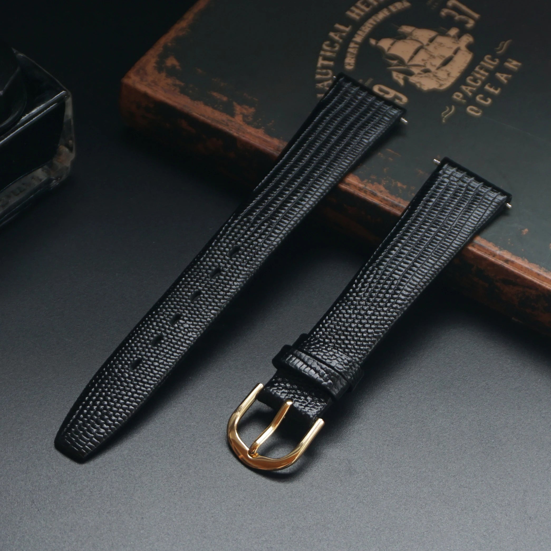 Vintage Lizard Leather Watch Strap