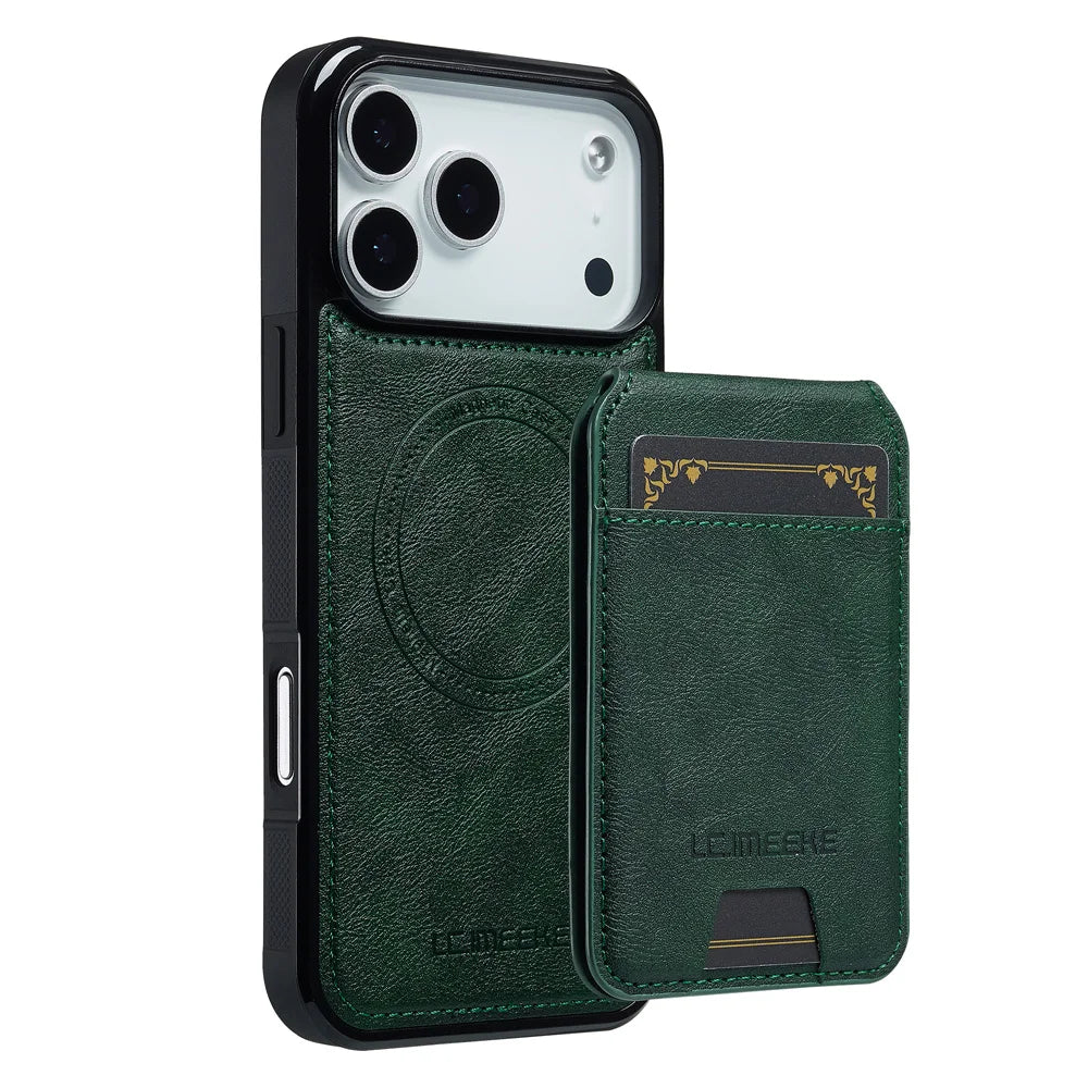 Detachable Card Magnetic Leather Phone Case for IPhone 17 Air 16E 16 15 14 11 Pro Max 13 12 Mini XS XR X 7 8 Plus Slot Wallet