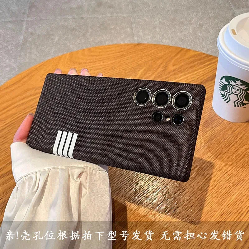 MagSafe Leather Case for Samsung S25/S24 Ultra – Magnetic Wireless Charging Shockproof Cover