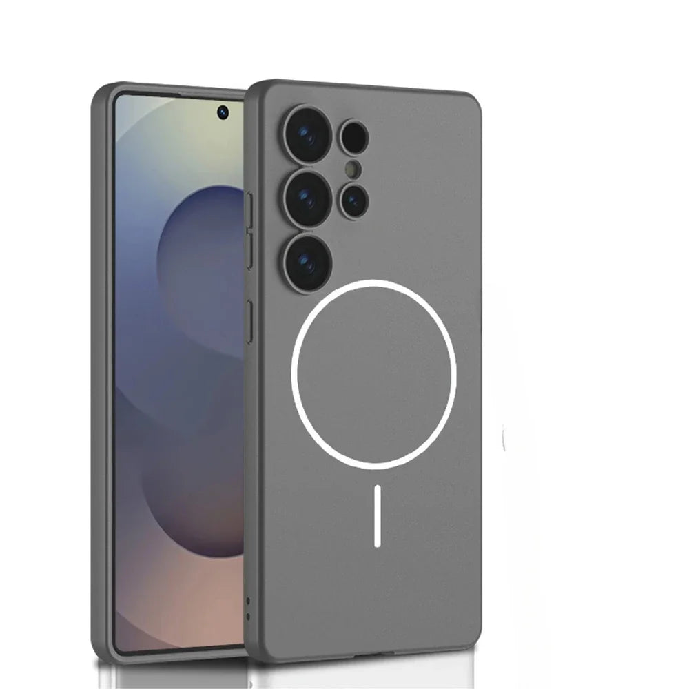 Hard Shell Magnetic MagSafe Case for Samsung S25 Ultra – Wireless Charging Protective Cover