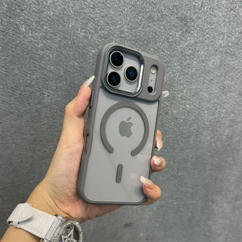 Transparent MagSafe Armor Case for iPhone 11–17 Series