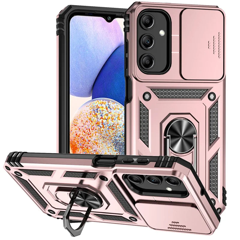 Slide Lens Armor Case for Samsung