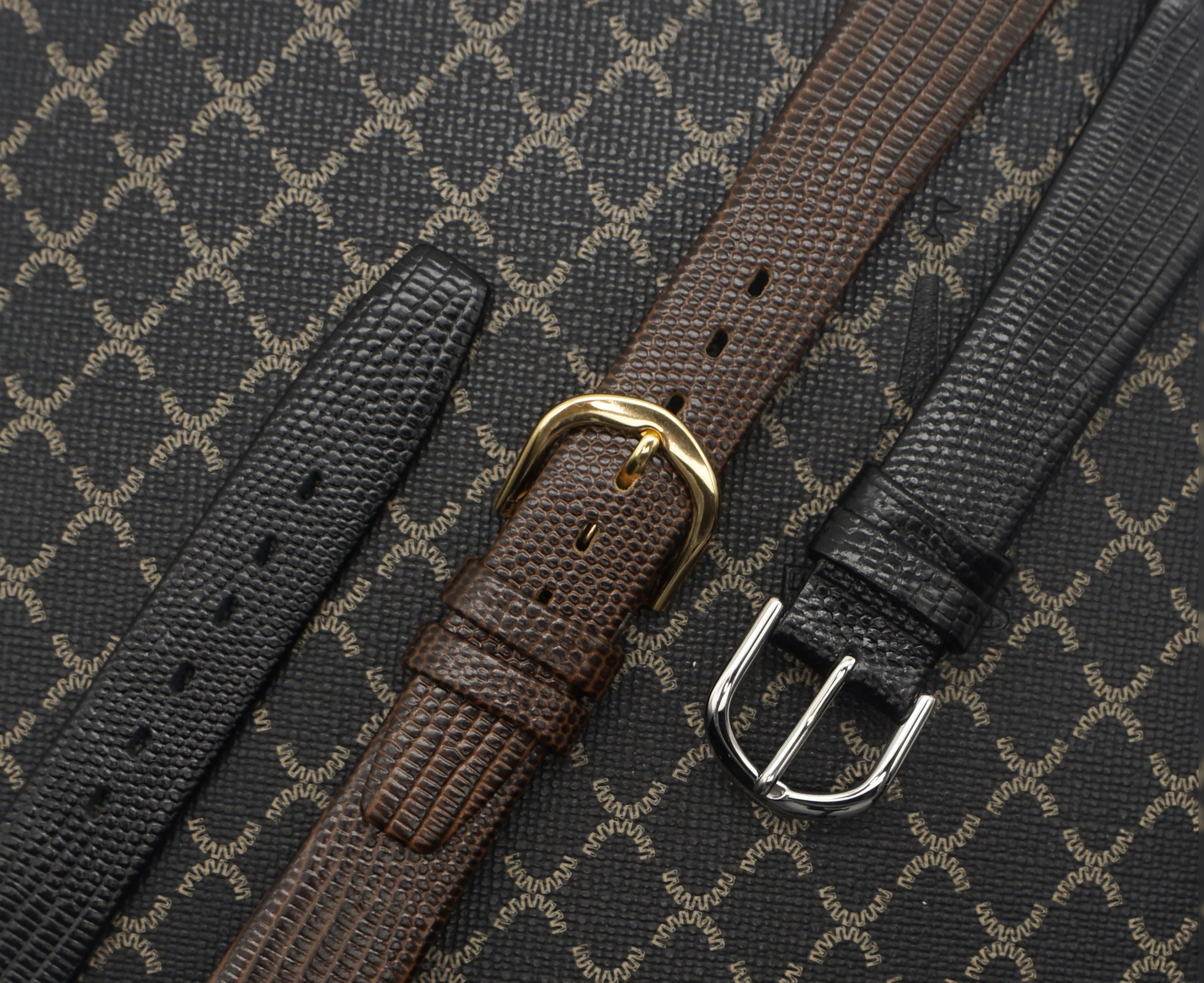 Vintage Lizard Leather Watch Strap