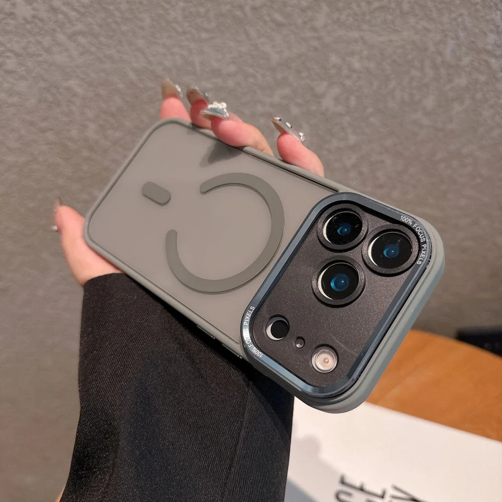 Clear Magnetic Case with Metal Lens Guard
