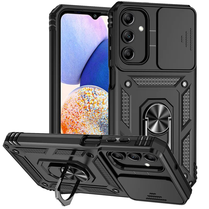 Slide Lens Armor Case for Samsung