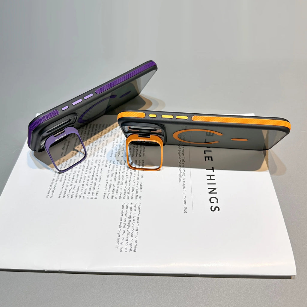 Glitter Stand MagSafe Case (iPhone 11–17 Series)