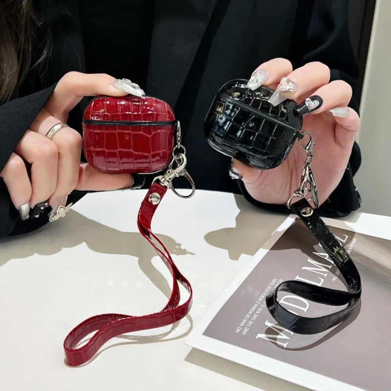 Luxury Alligator Pattern Earphone Cover