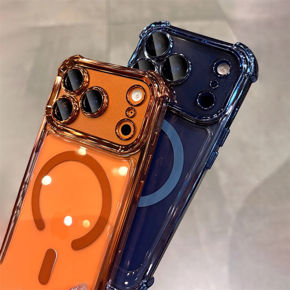 Transparent Magnetic Magsafe Case for iPhone 17 / 16 / 15 / 14 / 13 / 12 Pro Max