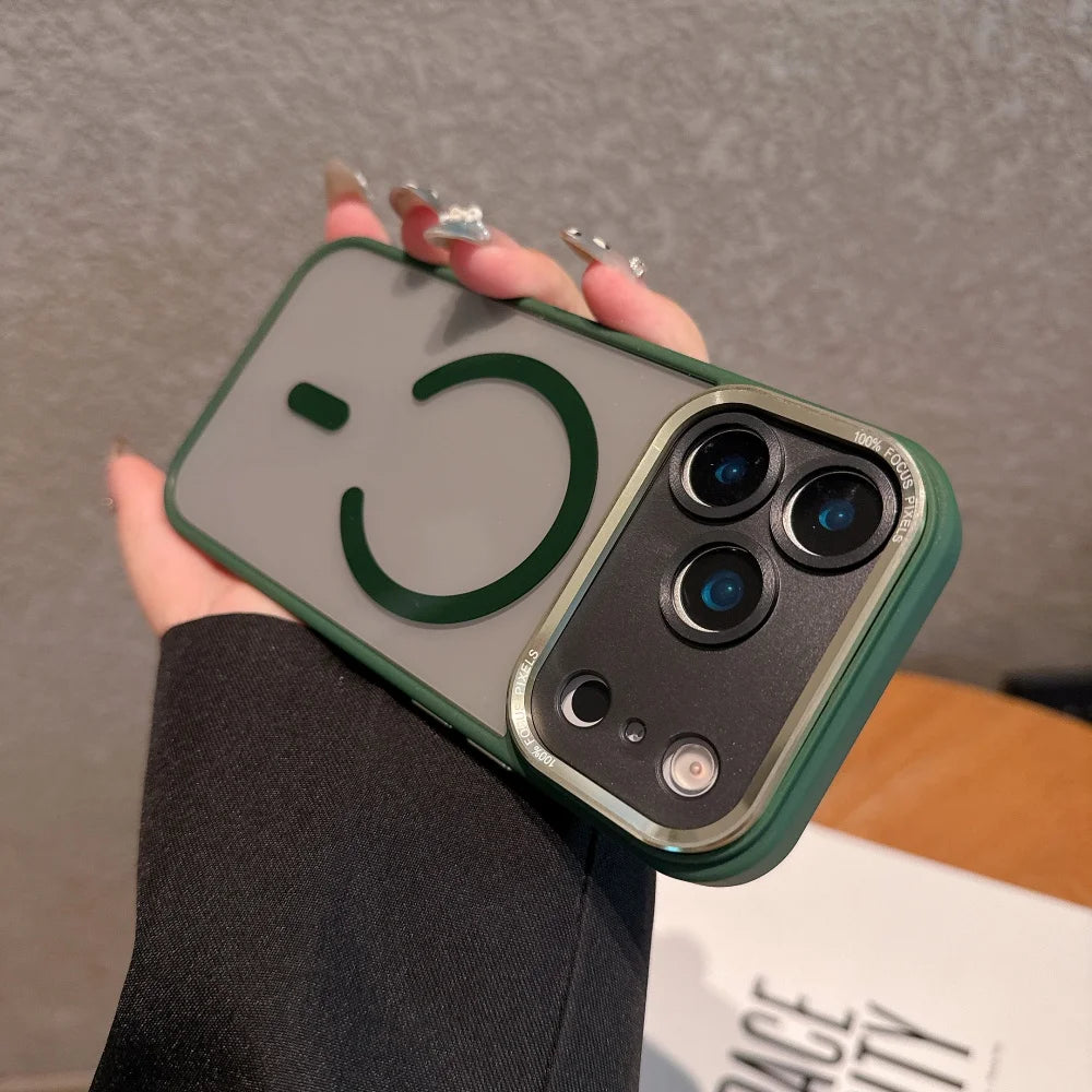 Clear Magnetic Case with Metal Lens Guard