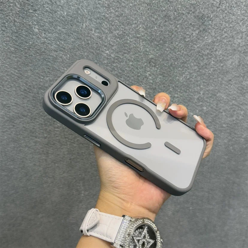 Transparent MagSafe Armor Case for iPhone 11–17 Series
