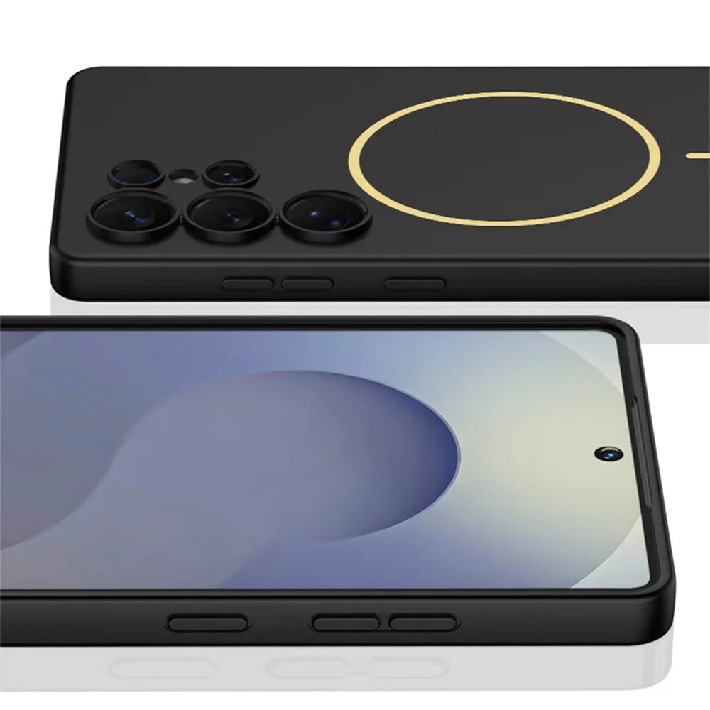 Hard Shell Magnetic MagSafe Case for Samsung S25 Ultra – Wireless Charging Protective Cover