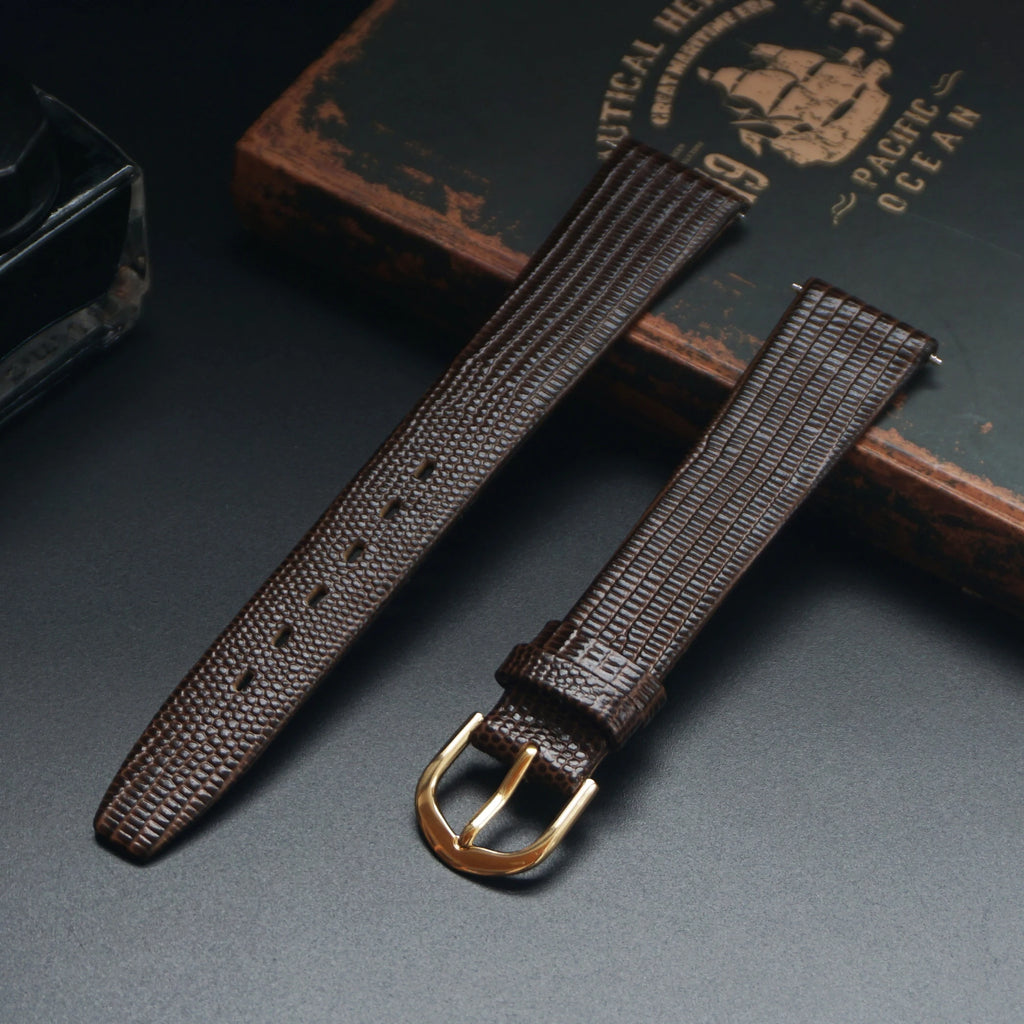 Vintage Lizard Leather Watch Strap