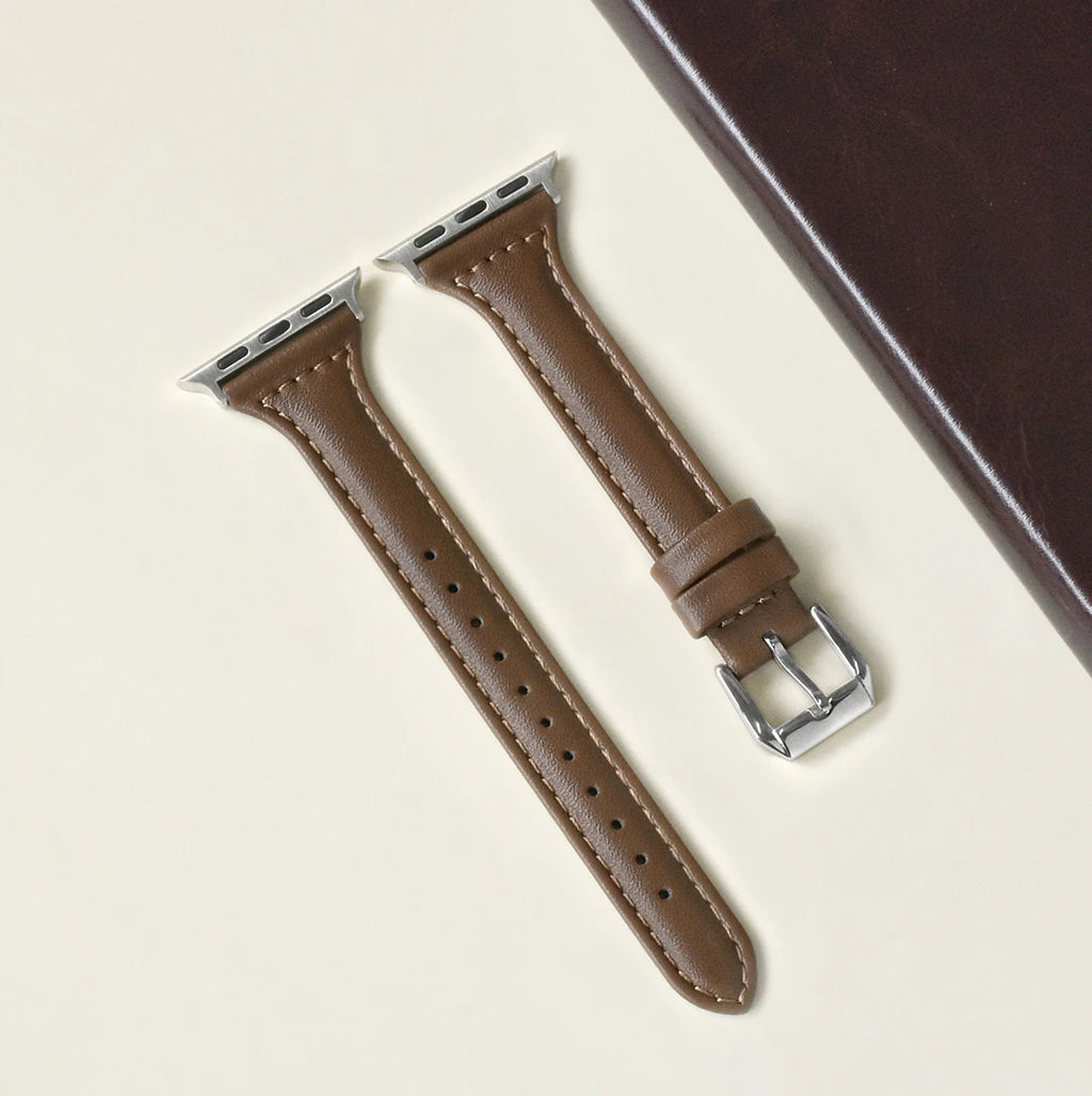 Slim Leather Apple Watch Band (All Series)