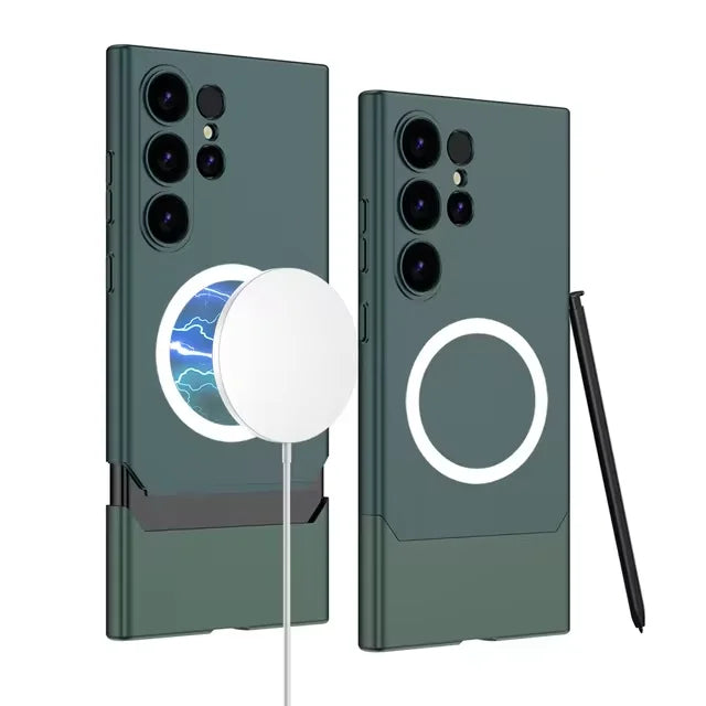 MagSafe Wireless Charging Shockproof Matte Hard Case for Samsung Galaxy S24 Ultra