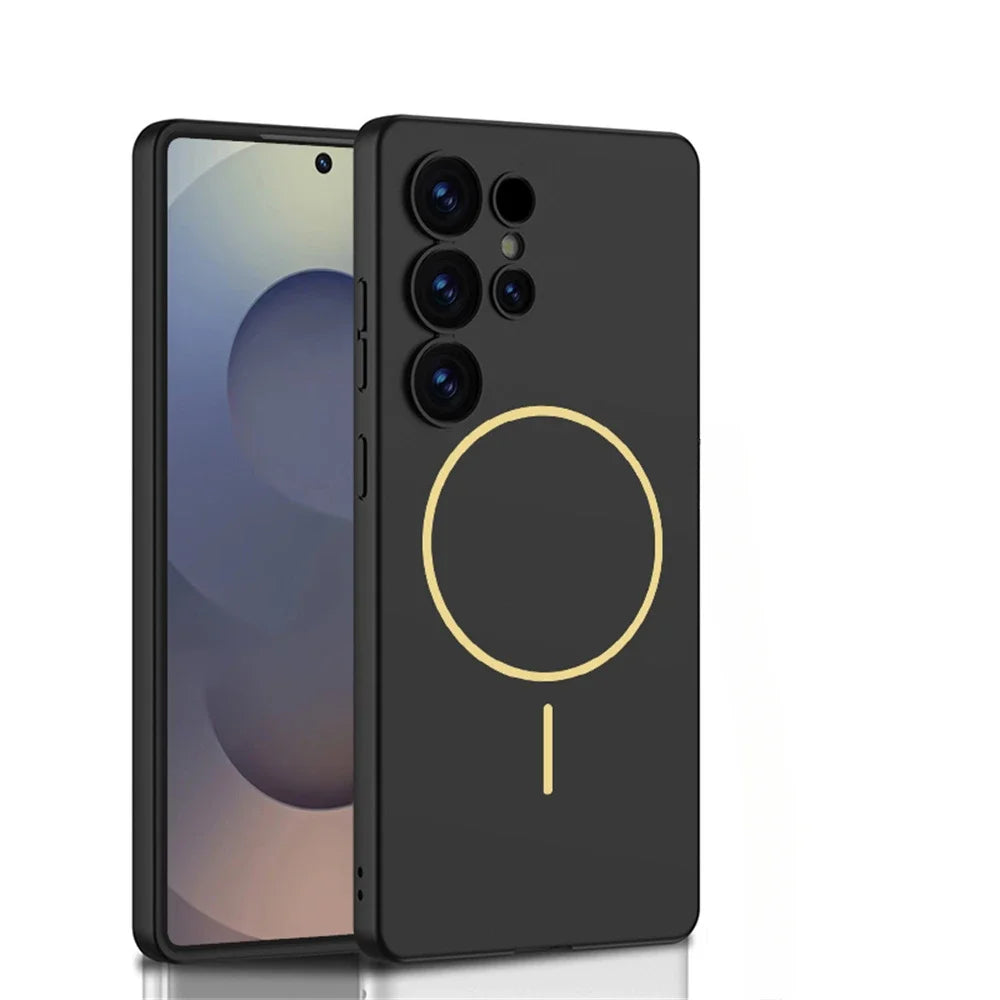 Hard Shell Magnetic MagSafe Case for Samsung S25 Ultra – Wireless Charging Protective Cover