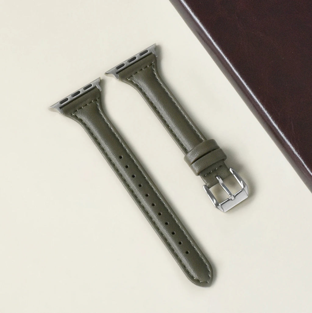 Slim Leather Apple Watch Band (All Series)