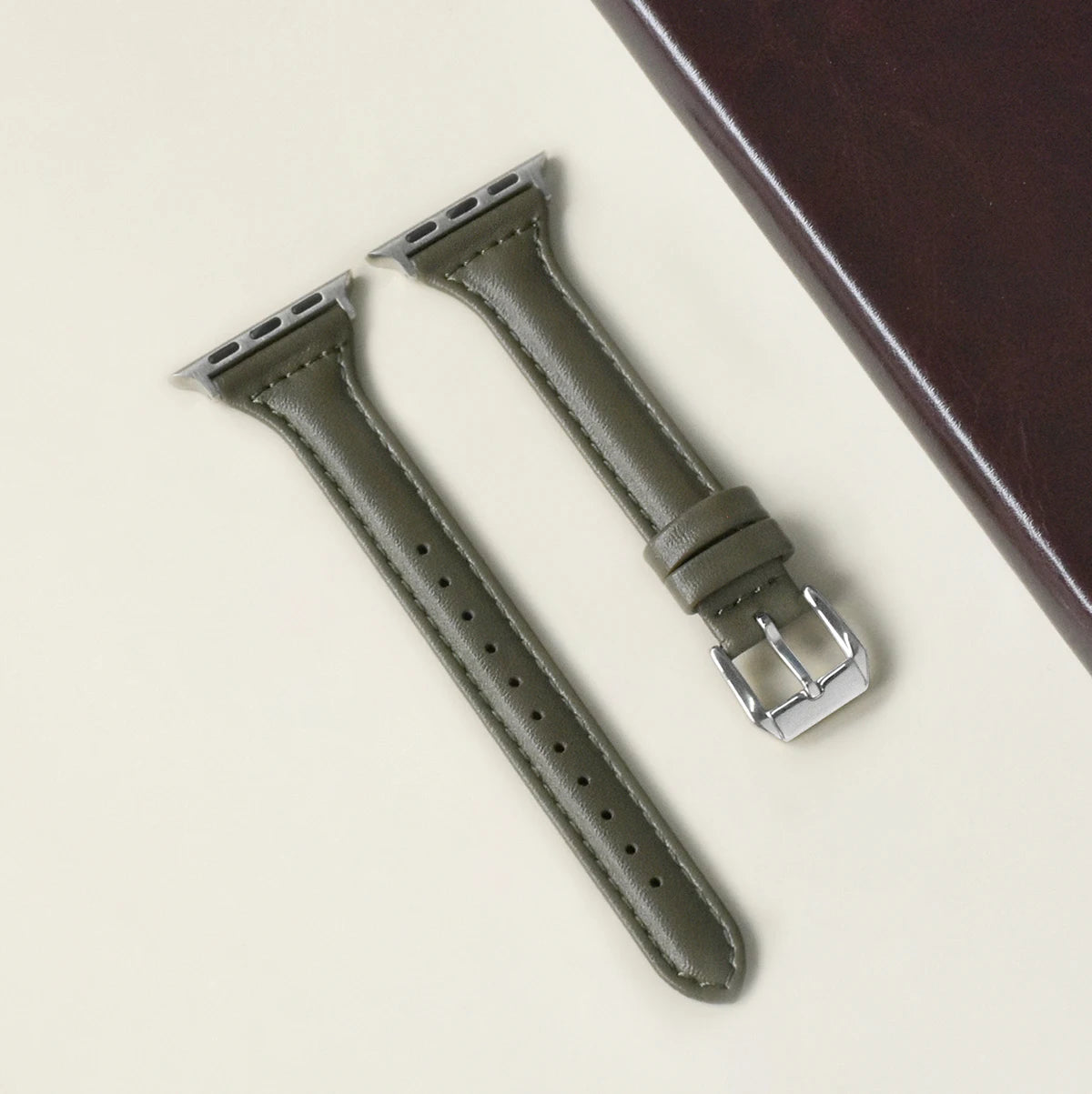 Slim Leather Apple Watch Band (All Series)