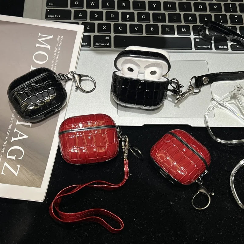 Luxury Alligator Pattern Earphone Cover