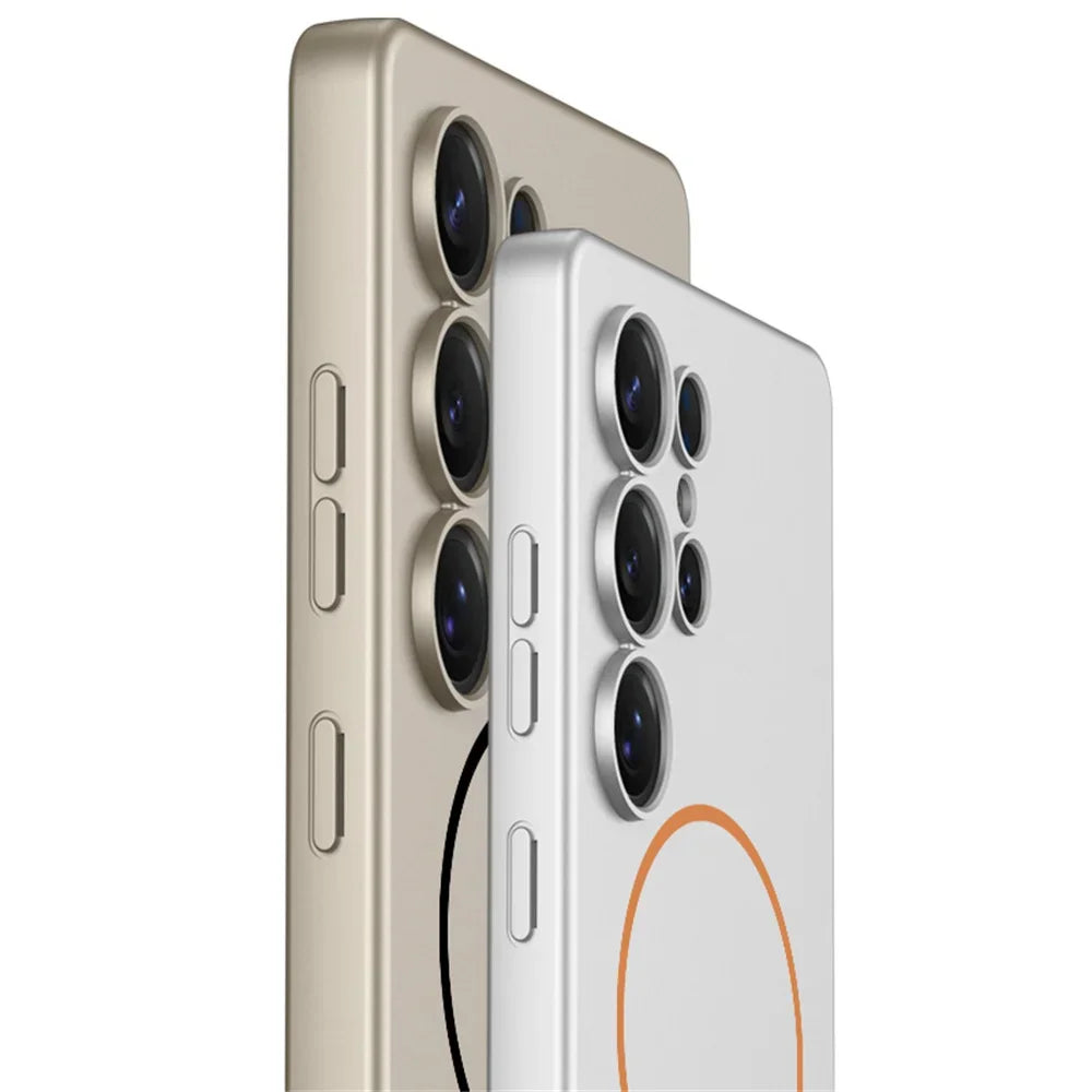 Hard Shell Magnetic MagSafe Case for Samsung S25 Ultra – Wireless Charging Protective Cover