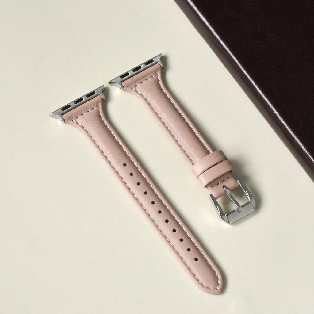 Slim Leather Apple Watch Band (All Series)