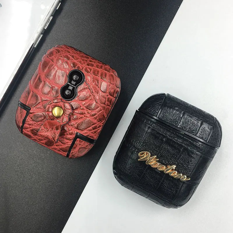 Leather AirPods Case (1–3 & Pro)