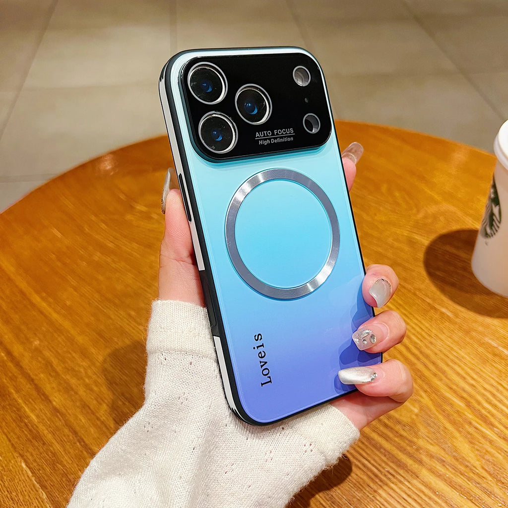 Magnetic Glass Case for iPhone 17 / 17 Pro / Pro Max / Air