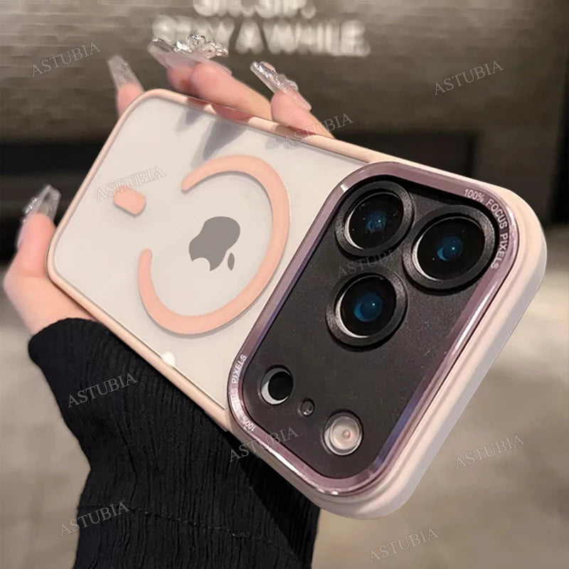 Magnetic Magsafe Clear Bumper Case for iPhone 11–17