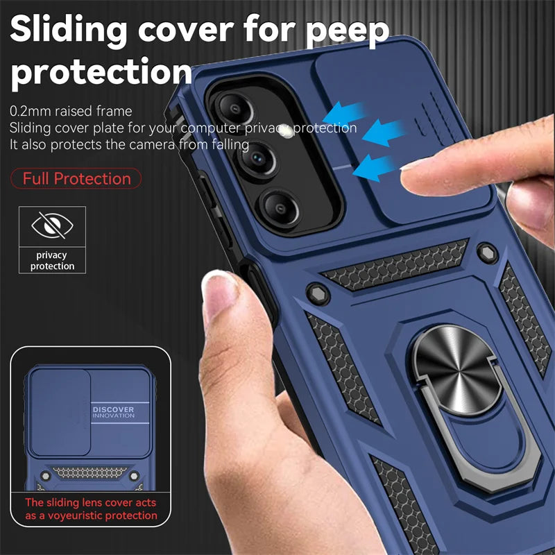 Slide Lens Armor Case for Samsung