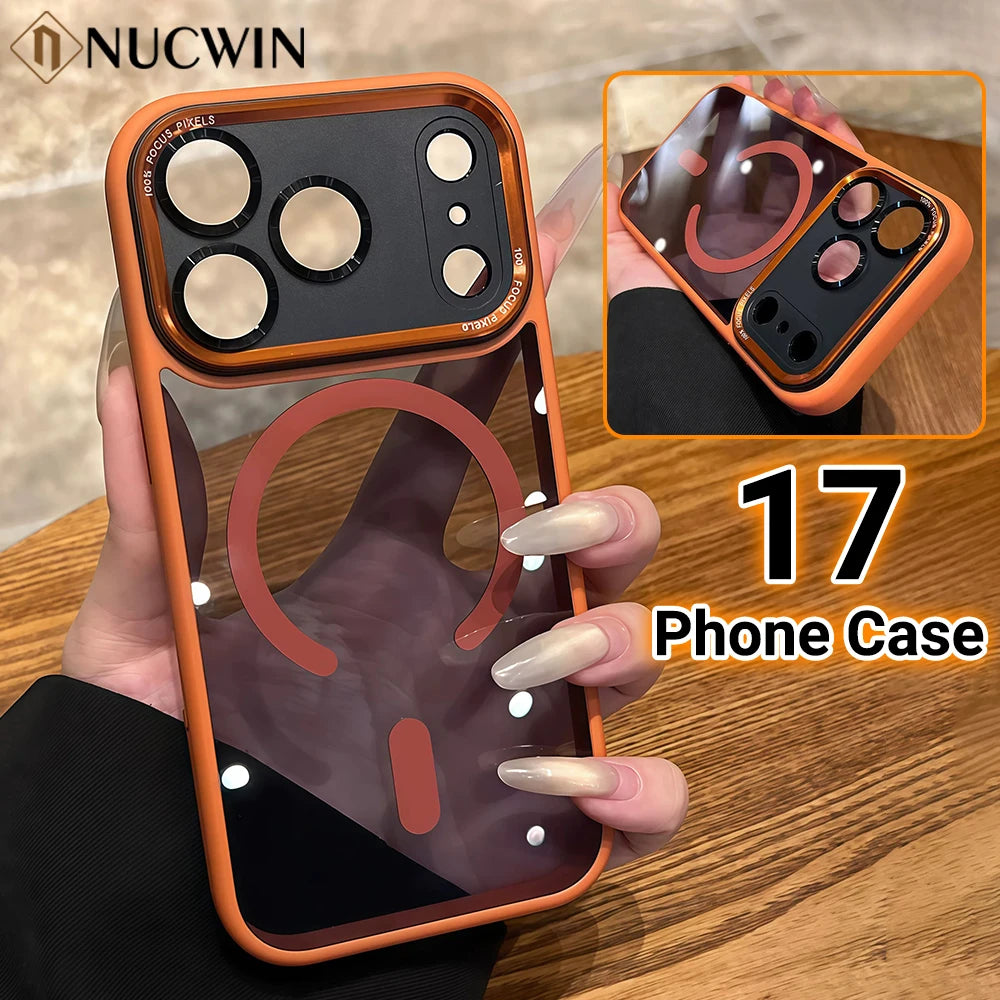Clear Magnetic Case with Metal Lens Guard