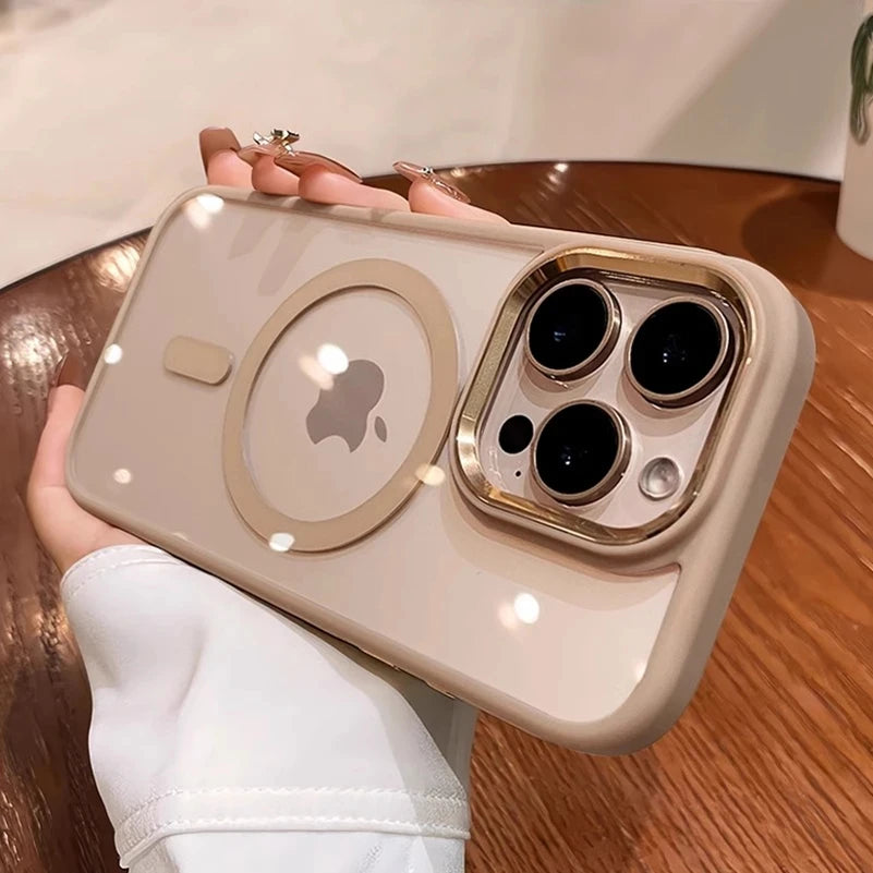 Transparent MagSafe Armor Case for iPhone 11–17 Series