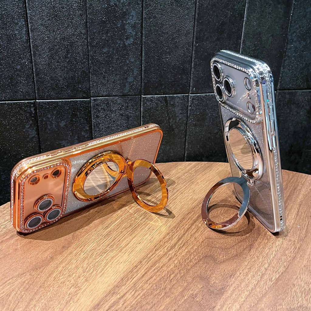 Fashion Glitter Diamond Mirror Case for iPhone 17 / 16 / 15 / 14 / 13 / 12 / 11 Pro Max