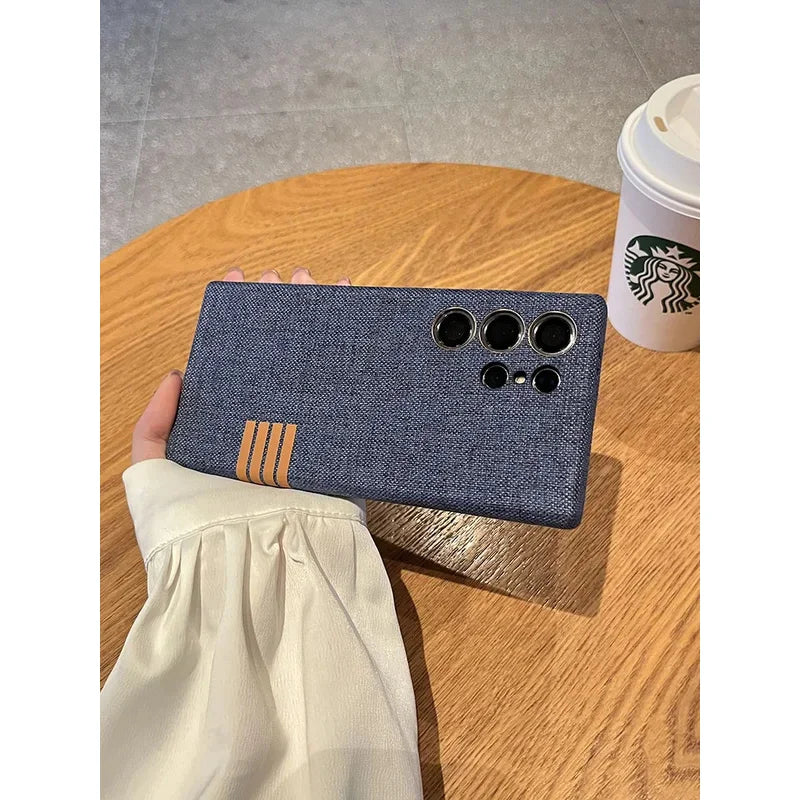 MagSafe Leather Case for Samsung S25/S24 Ultra – Magnetic Wireless Charging Shockproof Cover