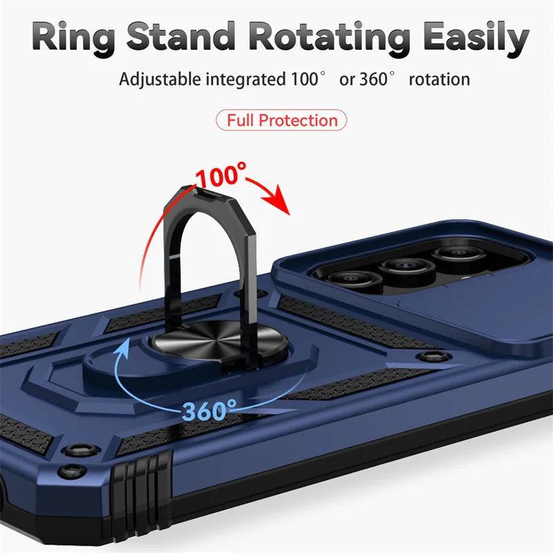 Slide Lens Armor Case for Samsung