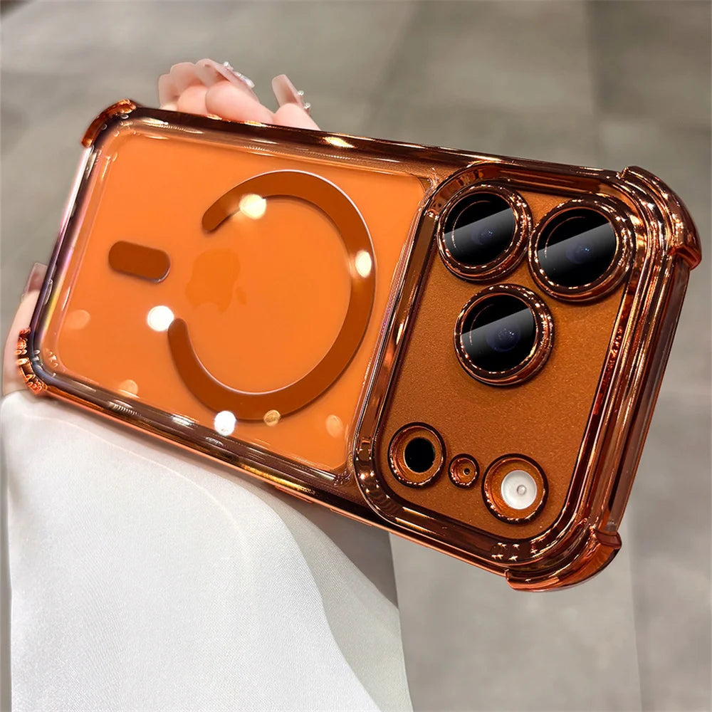 Transparent Magnetic Magsafe Case for iPhone 17 / 16 / 15 / 14 / 13 / 12 Pro Max