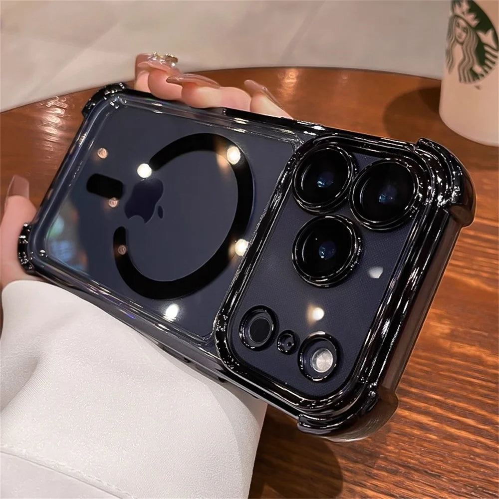 Transparent Magnetic Magsafe Case for iPhone 17 / 16 / 15 / 14 / 13 / 12 Pro Max