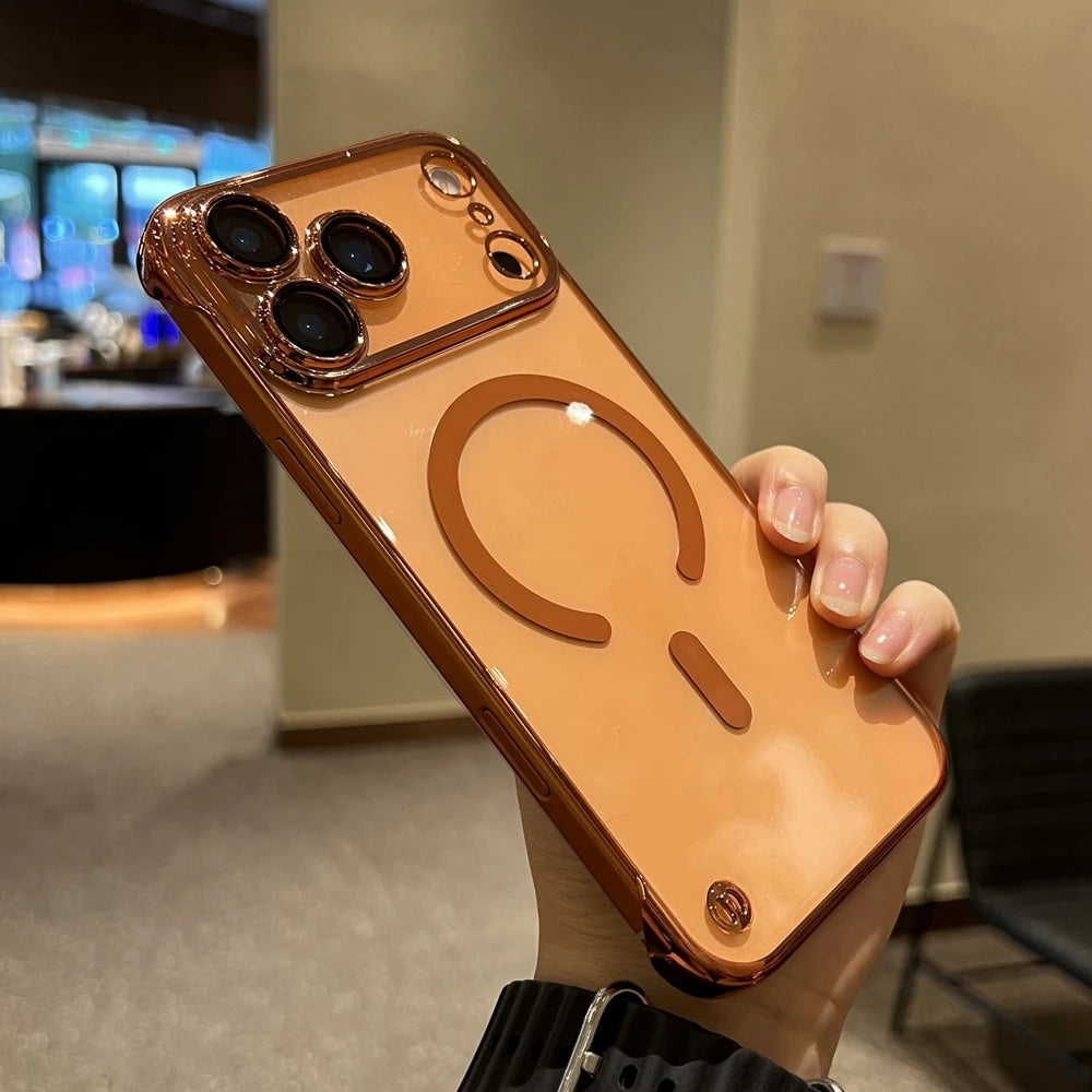 Frameless Magsafe Case for iPhone 17 / 16 / 15 / 14 / 13 Pro Max / Air