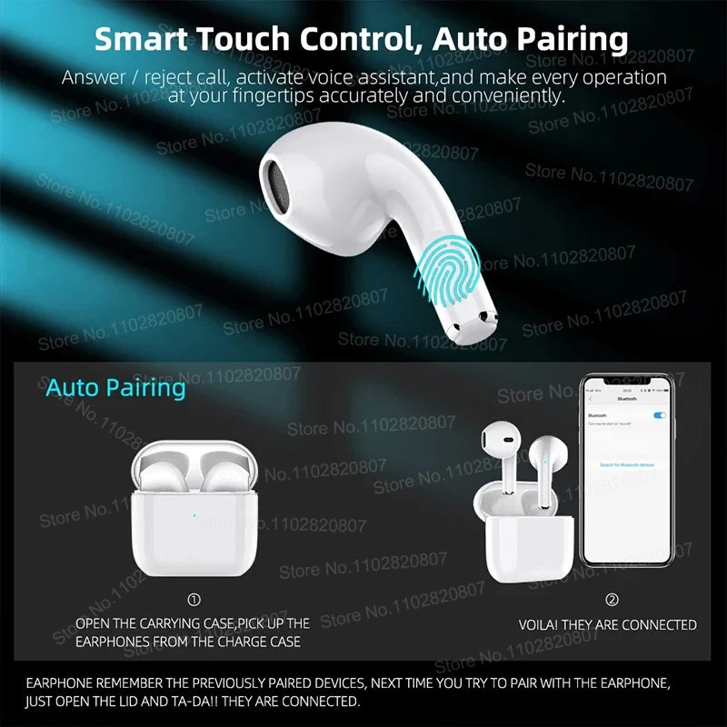 Wireless Earphone Bluetooth Earpods for iPhone Android Airpods Pro 4 Earphones for Apple  Pro 2 Headset Headphone Accessories