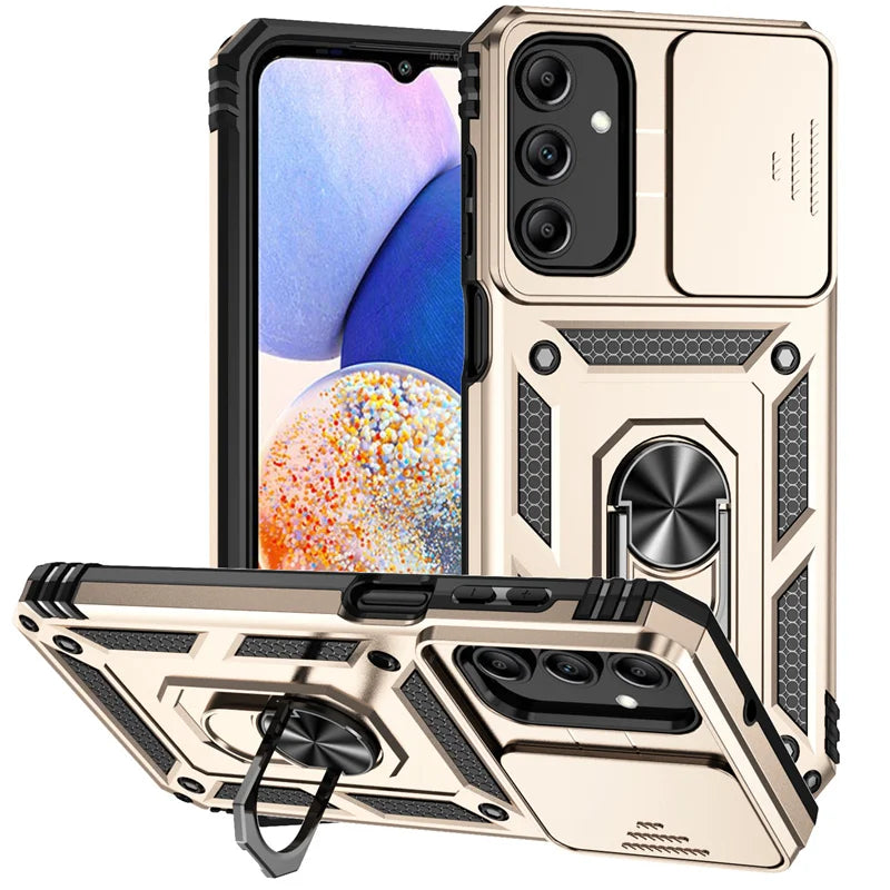 Slide Lens Armor Case for Samsung